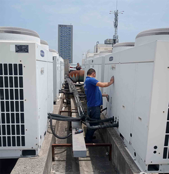 南华中央空调制热和不制冷系统维修方法